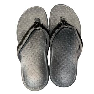 Vionic Tide II - Women's Leather Orthotic Sandals - Orthaheel Black - Size 7